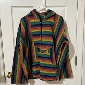 Colorful Striped Baja Hoodie